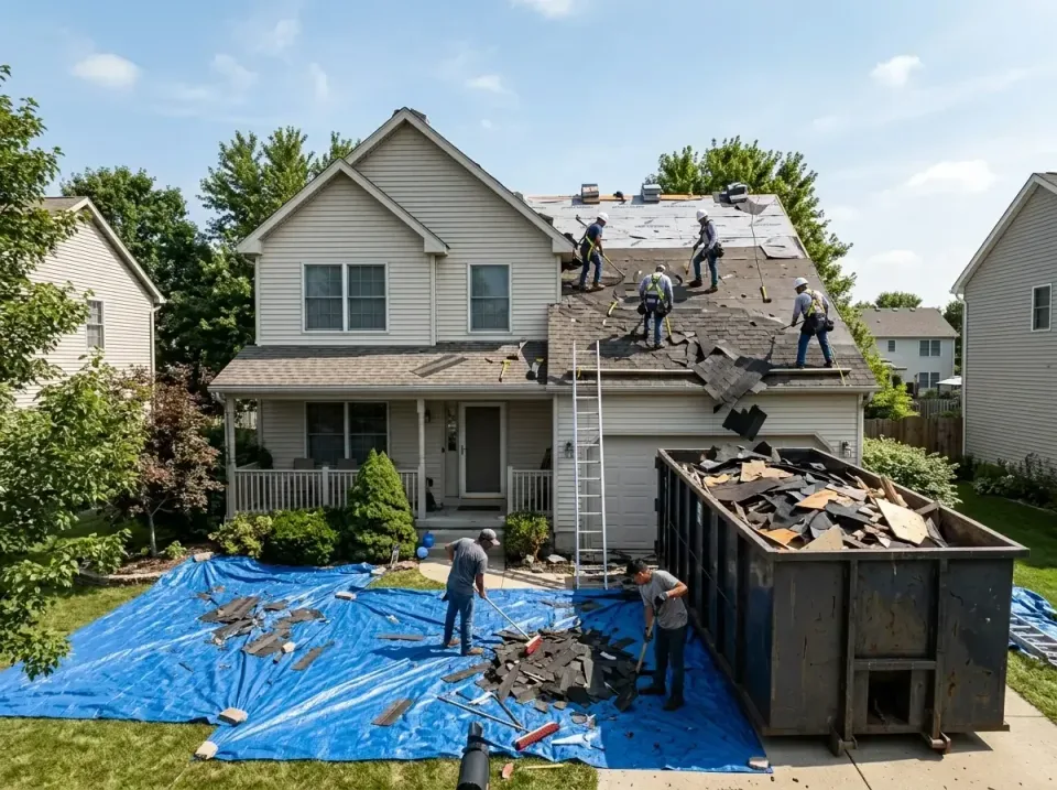 roof-replacement-debris-remova-004 — frequently asked questions, Cheapest Dumpster Rentals in Little Elm, TX